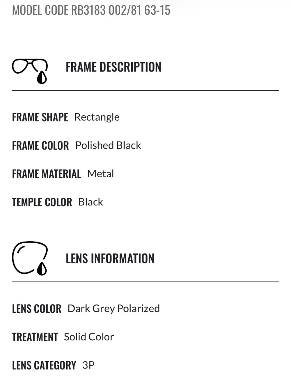 Ray-Ban RB 3183 Polarized Sunglasses